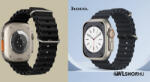 hoco Apple Watch-hoz 38/40/41mm, Hoco, Original hullámos, dupla csatos, szilikon szíj, WA12 - Fekete (WA1238-01)
