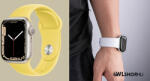 hoco Apple Watch-hoz 38/40/41mm, óraszíj, Hoco, Flexible szilikon szíj WA01 - Világos sárga (WA0138-V0Y)