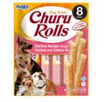 Inaba Foods Churu Rolls Recompense pentru Caini cu Pui si Somon, 8 x 12 g