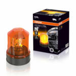 OSRAM Az OSRAM LIGHTsignal HAL BEACON LIGHT professzionális, 360 fokban forgó, borostyánsárga halogén figyelmeztető lámpa, sárga villogó 24V, RBL101 (RBL101)