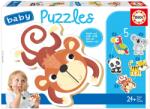 Educa Puzzle pentru bebeluși Educa 5 în 1 - Natura sălbatică (EDU19952) Puzzle