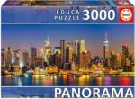 Educa Puzzle panoramic Educa din 3000 piese - New York Skyline (EDU19948) Puzzle
