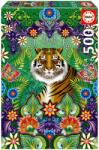 Educa Puzzle Educa din 500 de piese - Tigrul bengalez alb (EDU19912) Puzzle