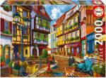 Educa Puzzle Educa din 2000 de piese - Stradă colorată (EDU19945) Puzzle