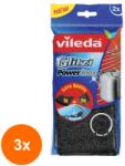 Vileda Set 3 x 2 Burete de Vase Spiralat Vileda Power Inox (ROC-3xMAG1018520TS)