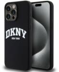 DKNY Liquid Silicone Arch Logo MagSafe hátlap iPhone 14 Pro Max Black