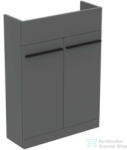 Ideal Standard I. Life S 60x21 cm-es 2 ajtós álló szekrény mosdó és fogantyú nélkül, Quartz grey matt T5298NG (T5298NG)