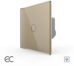 LIVOLO Intrerupator Simplu cu Variator si Touch LIVOLO din Sticla - Protocol ZigBee EC - culoare auriu