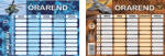 T-Creativ Órarend T-Creativ kicsi 24 Army 117x165 cm 25 db-os csomag (N13043TAR)