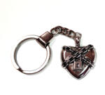 Maria King Leláncolt Szívlakat kulcstartó, ezüst színben (STM-939-ku)