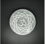 R. M. ékszer Ásványok Szelenit korong om mandala 10cm (109337)