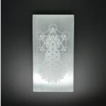 R. M. ékszer Ásványok Szelenit lap Buddha metatron 10x15cm (109666)