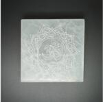 R. M. ékszer Ásványok Szelenit négyzet om mandala 9-10cm (109620)