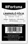 FORTUNA Lamináló fólia FORTUNA 54x86mm 125 mikron fényes 100/dob (FO00145) - irodaszerwebaruhaz