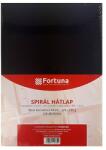 FORTUNA Hátlap FORTUNA A/4 230 g matt bőrhatású fekete 100/dob (FO00104)