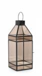 Bizzotto Set 2 felinare metal negru Siwan 16x16x42 cm (0140389)