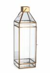 Bizzotto Set 2 felinare metal auriu Siwan 16x16x52.7 cm (0140393)