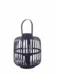 Bizzotto Set 4 felinare bambus negru Brielle 24x29 cm (0141368)