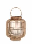 Bizzotto Set 2 felinare rattan maro Kadim 27x30 cm (0140398)