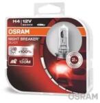 OSRAM Bec Osram Night Breaker Silver H4 12V 60/55W P43t Set 2 buc (64193NBSHCB)