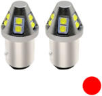  BAZ15D P21/4w led piros 2db (2574P)