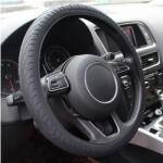  Kormányvédő huzat fekete szilikonos (2756)