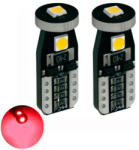  T10 led piros 2db (457P)
