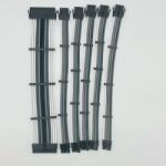 SAMA Set Prelungire Cabluri Sursa Pc SAMA Modding Alb-Gri-Negru (SPCSM-AGN)
