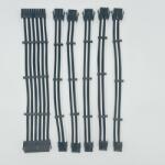 SAMA Set Prelungire Cabluri Sursa Pc SAMA Modding Alb-Negru (SPCSM-ALN)