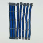 SAMA Set Prelungire Cabluri Sursa Pc SAMA modding Albastru-Negru (SPCSM-AN)