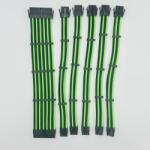 SAMA Set Prelungire Cabluri Sursa Pc SAMA Modding Verde-Negru (SPCSM-VN)