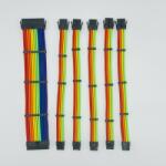 SAMA Set Prelungire Cabluri Sursa Pc SAMA Modding Multicolor (SPCSM-M)