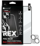 Sturdo Rex Kijelzővédő üveg + Camera protection iPhone 15 Plus, fekete, FULL GLUE 6in1