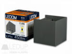 LED Line LEDOM Outdoor wall mounted luminaire LED 2x3W 4000K IP54 gray CUBE (LL-478191)