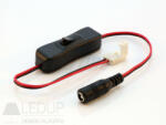 LED line LEDline® LED strip CLICK CONNECTOR single 8 mm 2 PIN with a cable for the DC socket and switch (LL-243547)