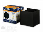LED Line LEDOM Outdoor wall mounted luminaire LED 2x3W 3000K IP54 black CUBE (LL-478146)