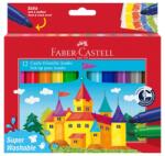 Faber-Castell Carioci jumbo Faber-Castell FC154311 superwashable, 12 culori (FC154311)