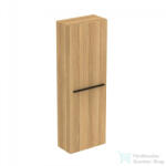 Ideal Standard I. Life S 40x21x120 cm-es 1 ajtós szekrény fogantyú nélkül, Natural oak T5289NX (T5289NX)