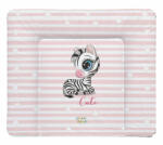  Babastar puha pelenkázó lap 75*72 cm - Rózsaszín zebra