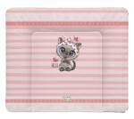 Babastar puha pelenkázó lap 85*75 cm - Rózsaszín cica pillangóval - babyshopkaposvar