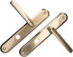 KOTARBAU Mâner ușă cu blocare WC placă lungă patina 72 mm - Culoare patina (L541)