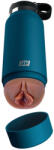  Fuck Flask Private Pleaser - műpunci kulacsban (kék-barna)