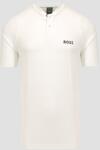 BOSS Tricou Polo Pentru Bărbați Boss X Matteo Berrettini Pariq Mb - Alb