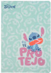 COOLPACK Stitch A5-ös kockás füzet 60 lapos - kék szívecskés