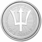  Trident de argint Barbados - Monedă de argint de 1 Oz pentru investiții Moneda