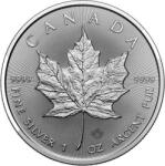  Frunză de arțar 2024 - 1 Oz - Monedă de argint pentru investiții Moneda