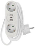 EMOS 2 Plug + 2 USB 1,5 m (P0221U)