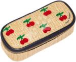 Jeune Premier Penar școlar Pencil Box Raffia Cherry Jeune Premier design ergonomic de lux 22*7 cm (JPPB024218) Penar