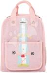 Jack Piers Ghiozdan școlar Backpack Amsterdam Medium Flamingo Jack Piers design ergonomic de lux de la 6 ani 36*13*29 cm (JPAMM24512)