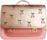 Jeune Premier Servieta școlară It Bag Midi Cherry Pompon Jeune Premier design ergonomic de lux 30*38 cm (JPITD23127)